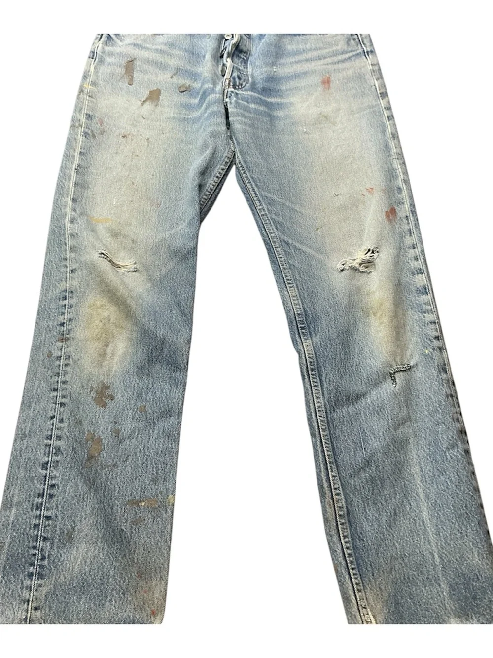 Vintage Levi’s 501 button fly 90s straight leg jeans 34 x 32 USA made